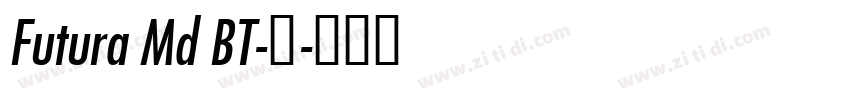Futura Md BT-中字体转换
